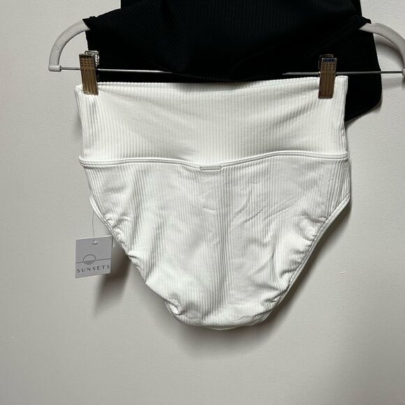 NWT Sunsets Roll The Dice Elsie Tankini & Hannah High Waist Bottoms Sz 34DD/ M - Picture 13 of 13